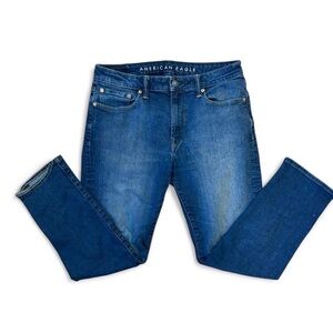 American Eagle Outfitters Men's Classic Blue Slim Straight Jeans